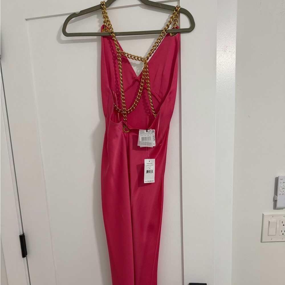 Moschino Bold Fuchsia Midi Dress